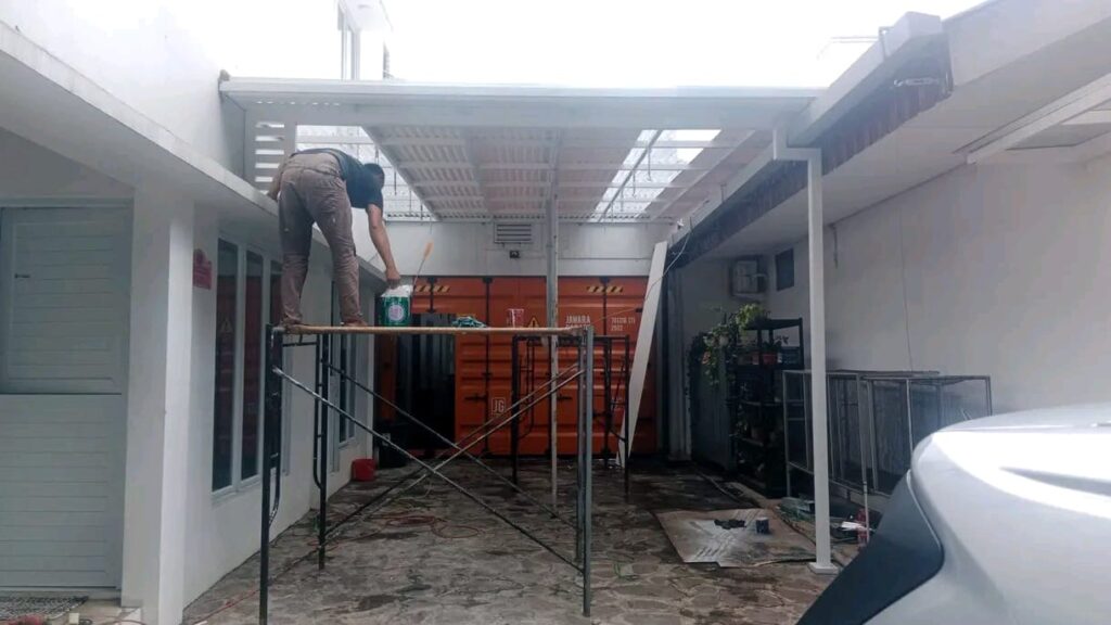 pemasangan kanopi alderon bsd tangerang
