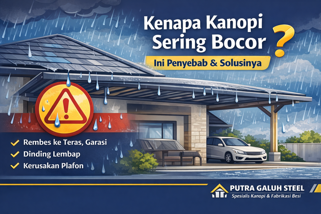 solusi masalah kanopi bocor bsd tangerang selatan